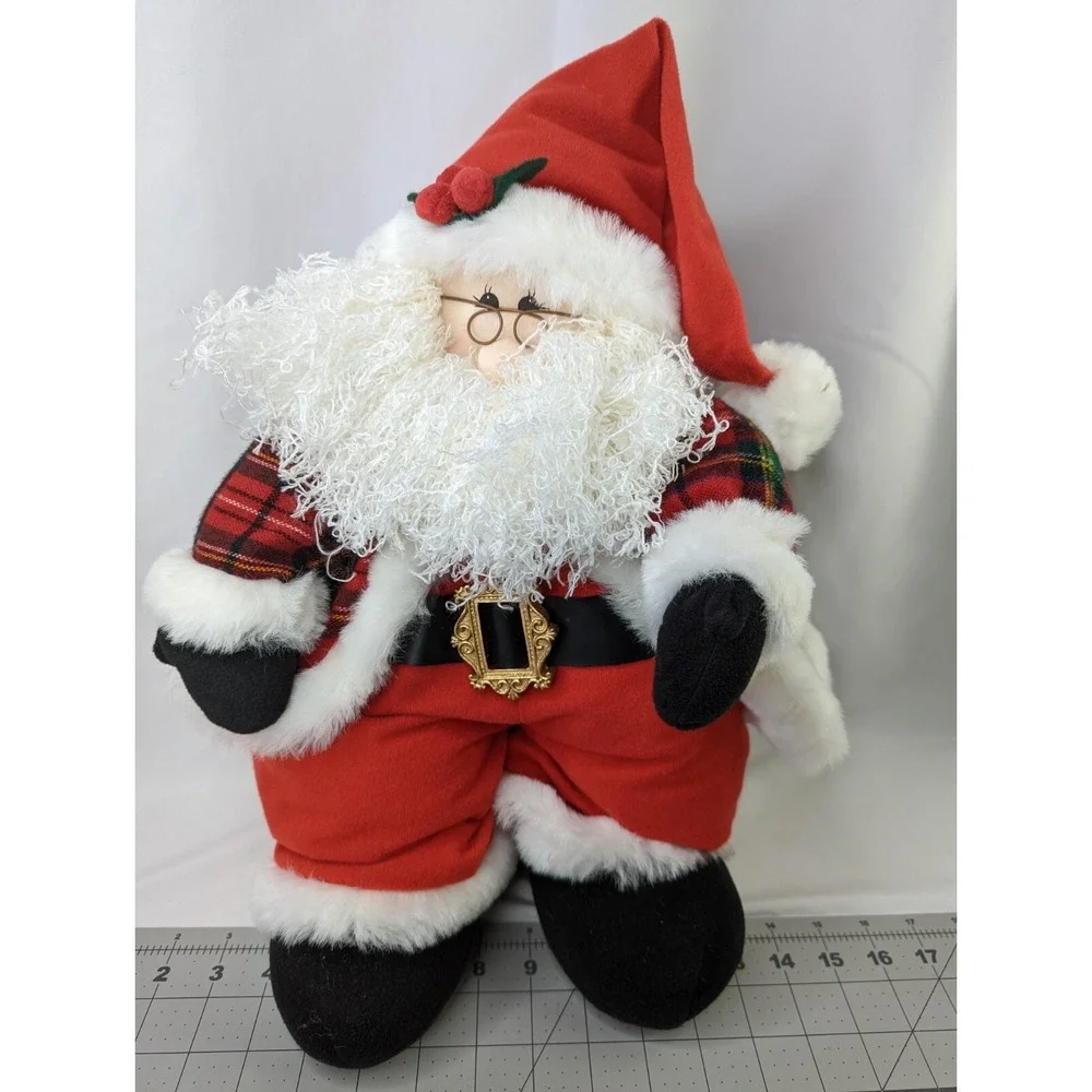 Standing Santa Claus Plush 15 Inch Tb Trading‎ Co Stuffed Animal Toy